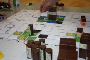 Foto vom Spielfeld Siedler im Kurs Games get Real